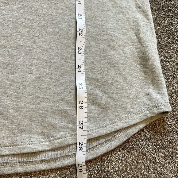 12PM by MON AMI women’s Red RAGLAND plaid sleeves sweatshirt / top / grey Large - Picture 10 of 10